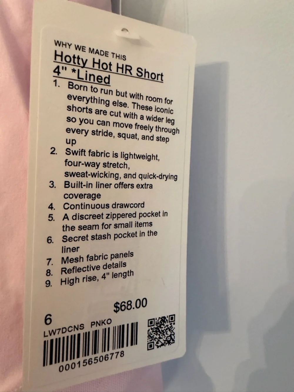 lululemon athletica Light Pink Women's Athletic Shorts - Picture 2 of 4